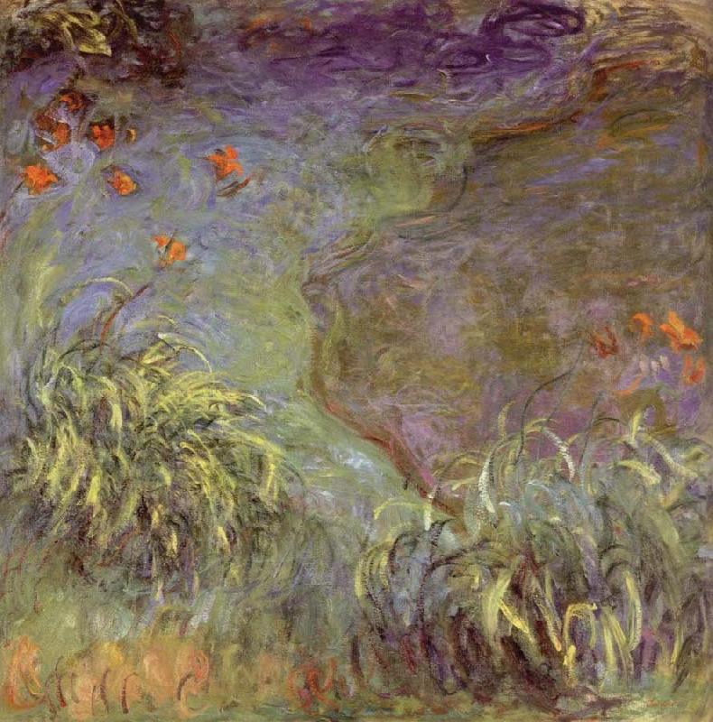 Claude Monet Day Lilies on the Bank oil painting image